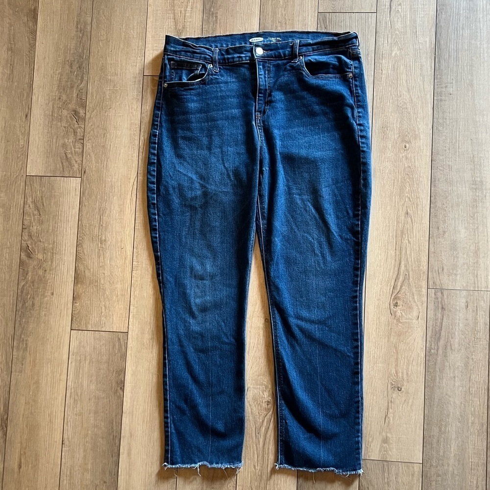 OLD NAVY Power “aka The Perfect Straight Ankle” Jeans Women’s Size 14​​​​​
